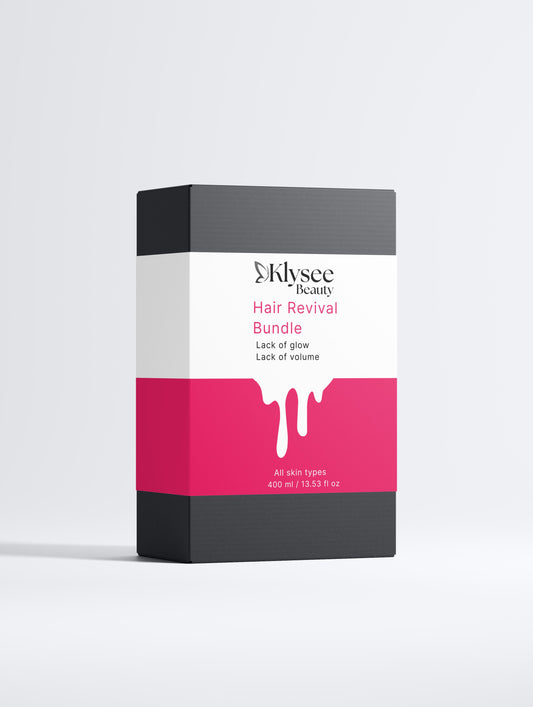 Klysee Beauty Hair Revival Bundle packaging on a white background