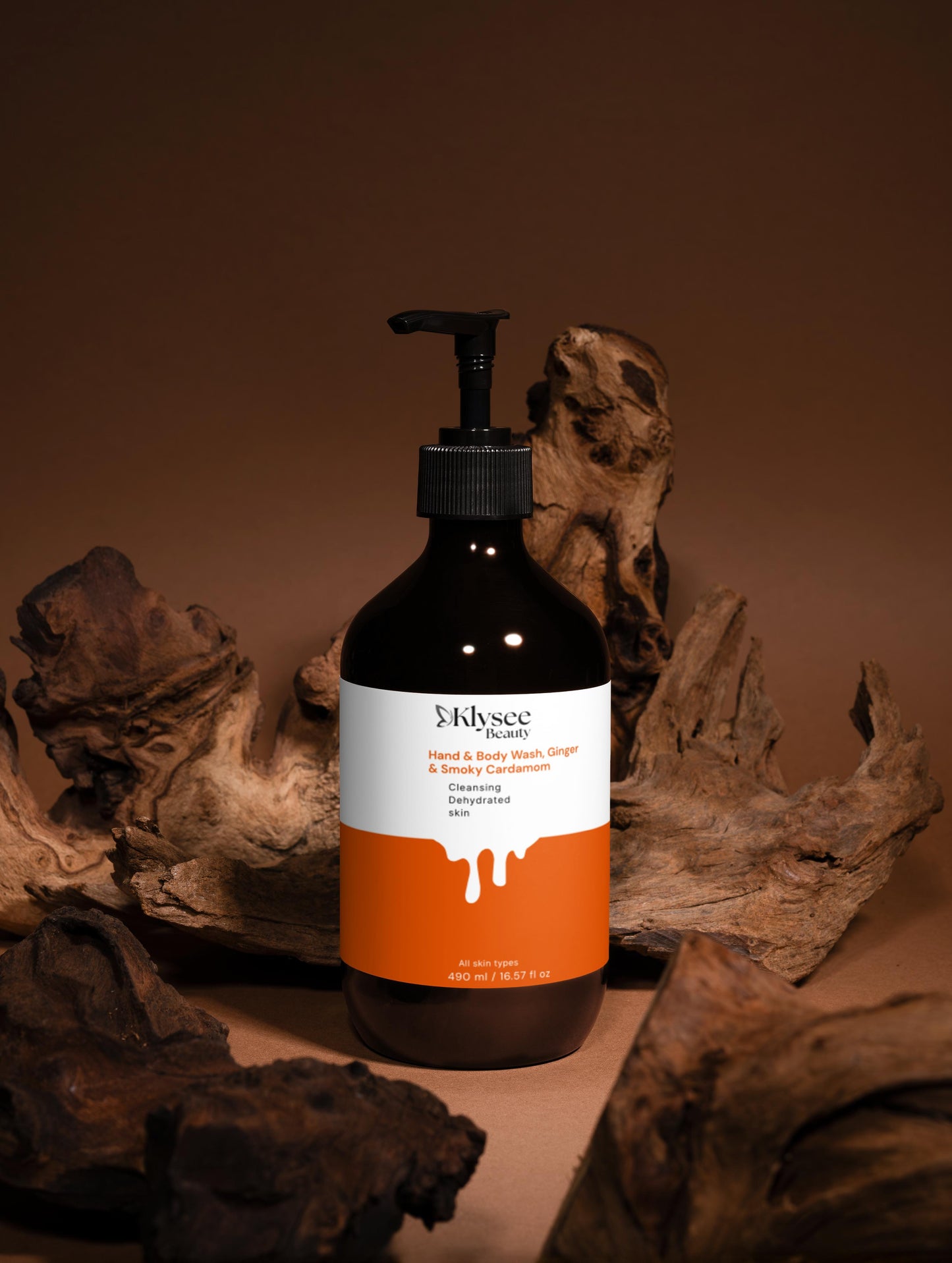 Klysee Ginger & Cardamom Hand & Body Wash 490ml