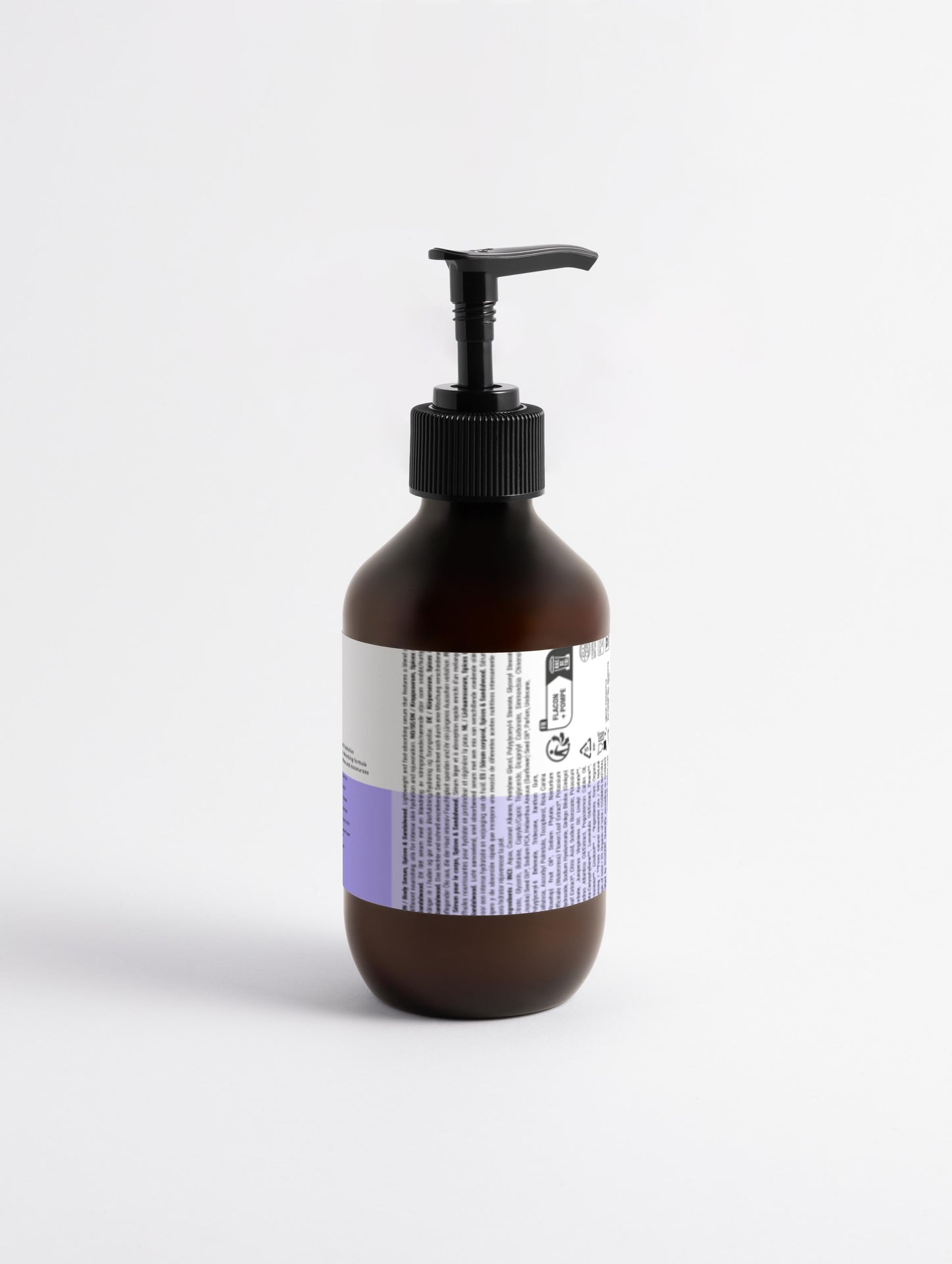 A close-up of the clear, lightweight serum texture being applied to the skin, illustrating its non-greasy and instant absorption.