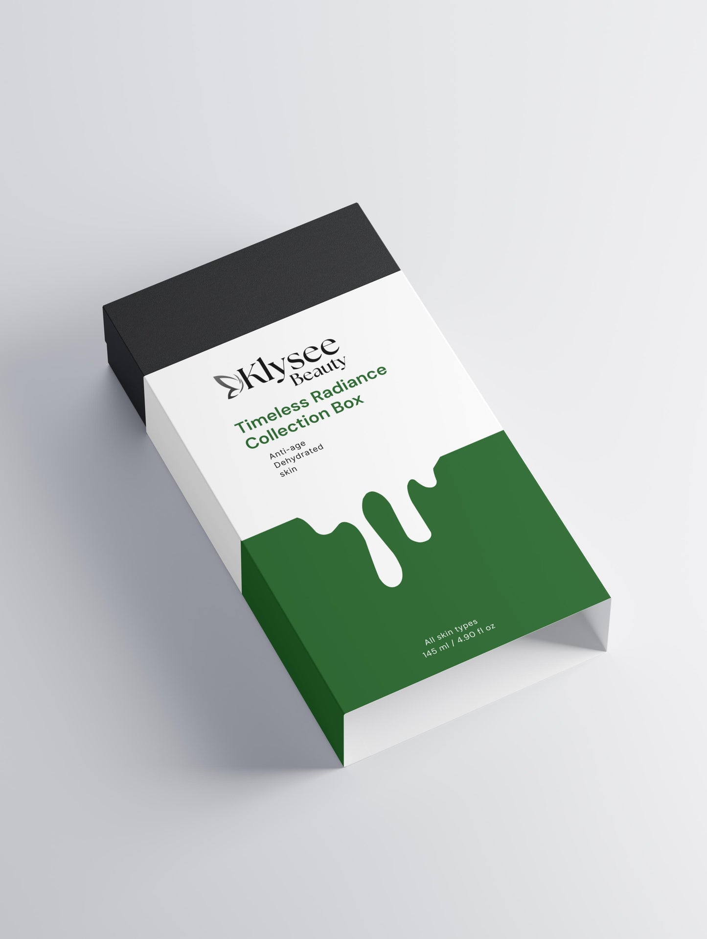 Klysee Beauty packaging on a light gray background