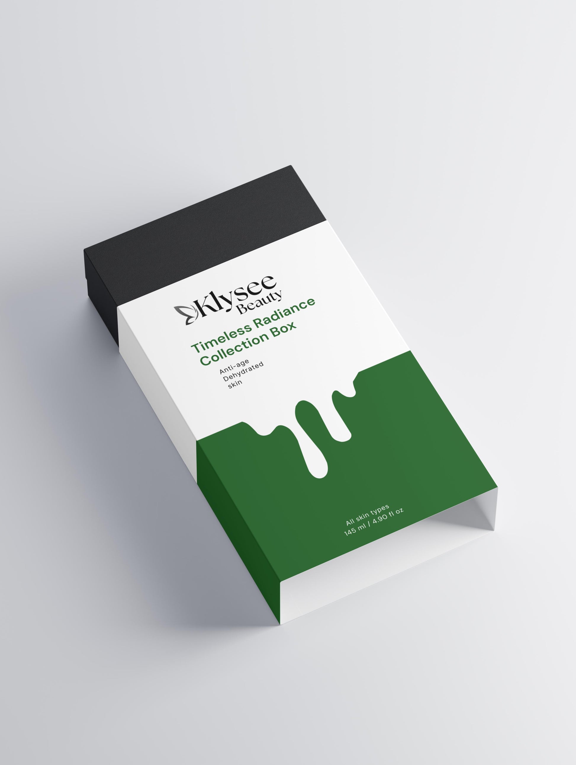 Klysee Beauty packaging on a light gray background
