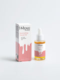 A 30ml glass bottle of Klysee Nourishing Facial Oil with a dropper, showcasing its golden, nutrient-rich formula.
